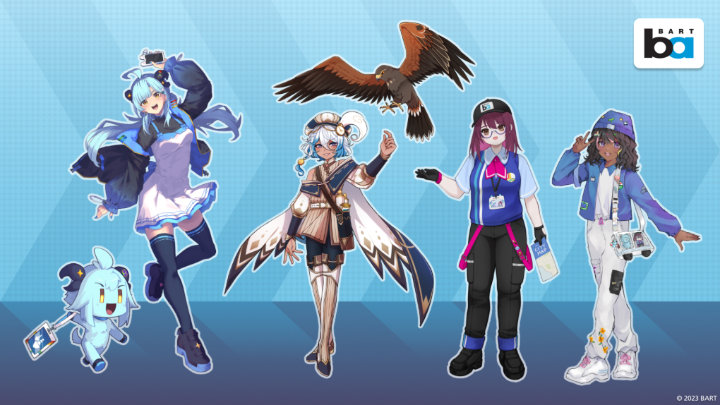 Anime Mascots Bay Area Rapid Transit